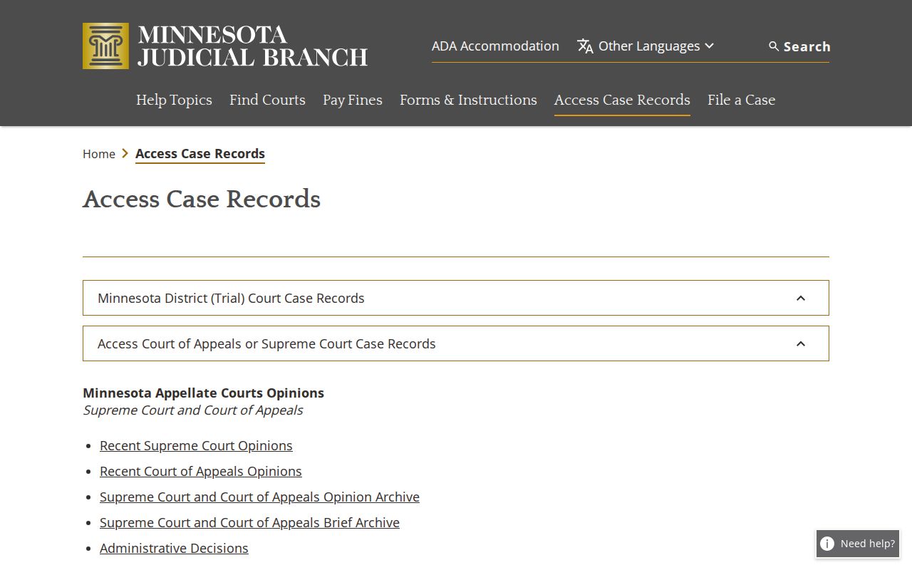 McLeod County warrant search: Minnesota court record access options including the courthouse terminal
